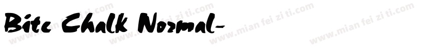 Bite Chalk Normal字体转换